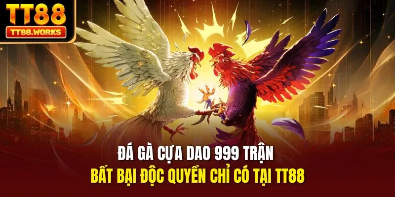 Đá Gà Cựa Dao 999 Trận Bất Bại Độc Quyền Chỉ Có Tại TT88