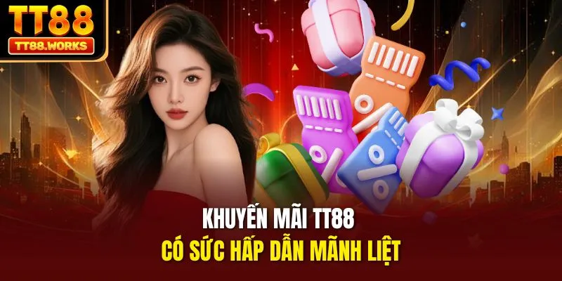Khuyến mãi TT88 có sức hấp dẫn mãnh liệt