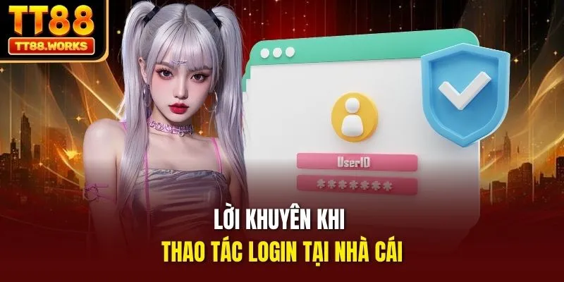 Lời khuyên khi thao tác login tại nhà cái
